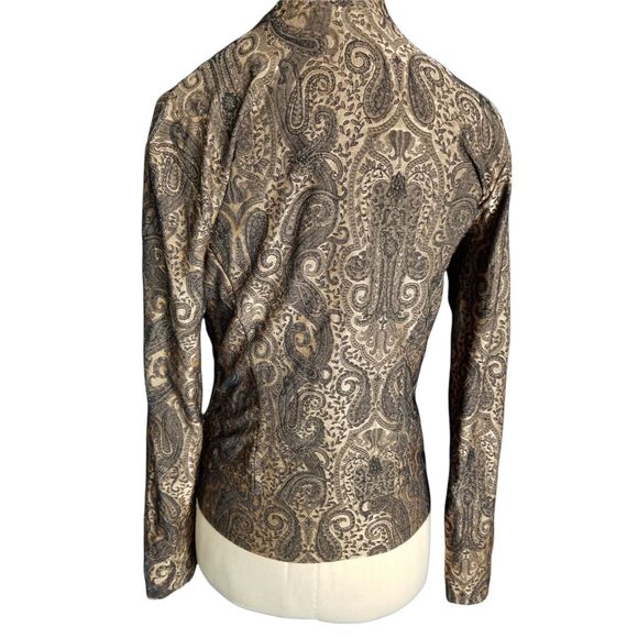Hanky Panky At the Spa Black/Bronze Paisley Tank and Jacket Lounge Workout Small - Picture 6 of 7